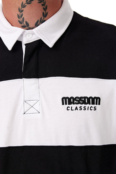 Mass DNM koszulka Rugby Polo Longsleeve - czarna