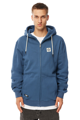 Mass DNM bluza Sweatshirt Patch Zip Hoody - stalowa