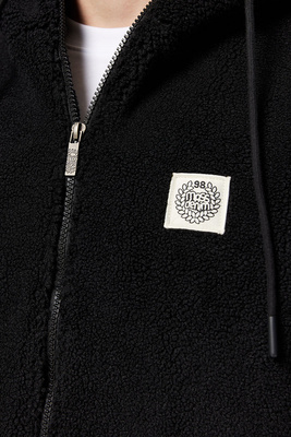 Mass DNM kurtka Patch Teddy Hoody Zip Jacket - czarna