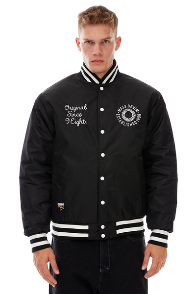 Mass DNM kurtka zimowa Elementary Satin Jacket - czarna