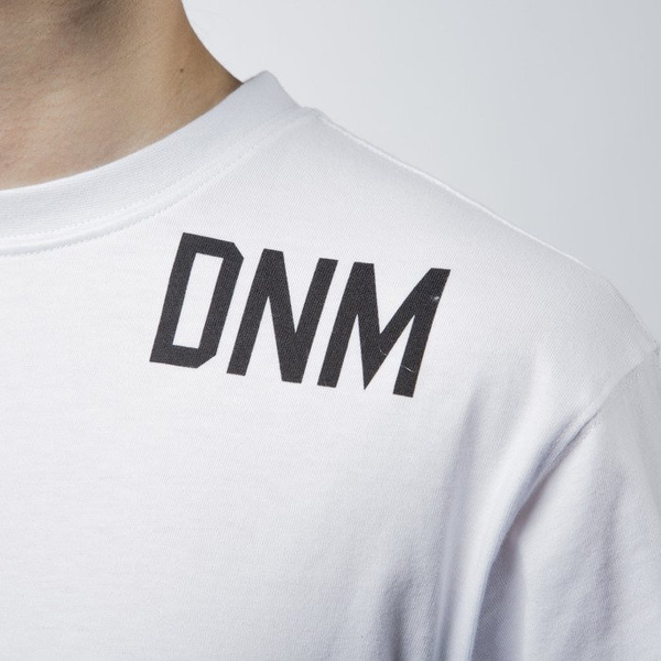 Mass Denim t-shirt koszulka Dyme long fit white BLAKK