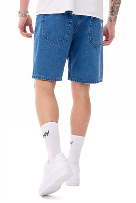 Mass DNM szorty Box Jeans Shorts relax fit - niebieskie