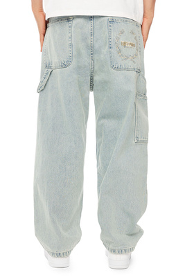 Mass DNM spodnie Crown Jeans Extra baggy Fit - jasnoniebieskie