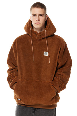 Mass DNM kurtka Patch Teddy Hoody Jacket - brązowa