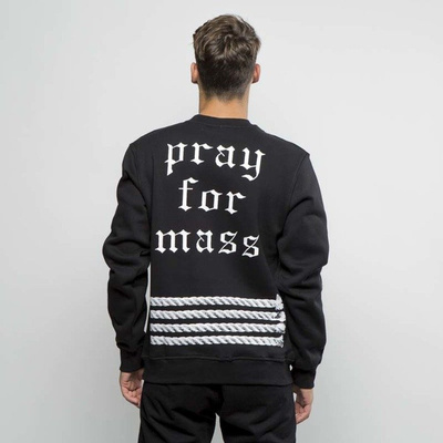 Mass DNM bluza Sweatshirt Crewneck Plate - black