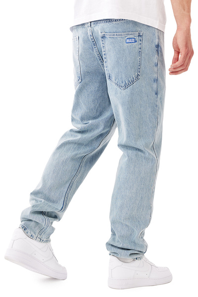 Mass DNM spodnie Box Jeans Relax Fit - jasnoniebieskie