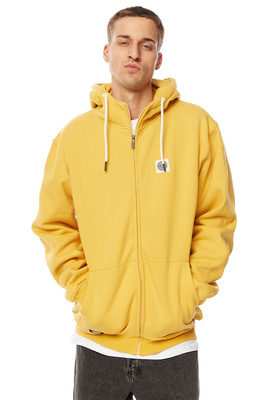Mass DNM bluza Sweatshirt Patch Zip Hoody - żółta