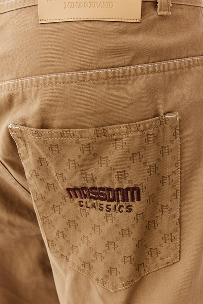 Mass DNM spodnie Pants Nexus Extra Baggy Fit - beżowe