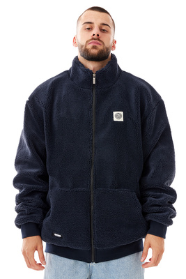 Mass DNM kurtka Patch Teddy Zip Jacket - granatowa