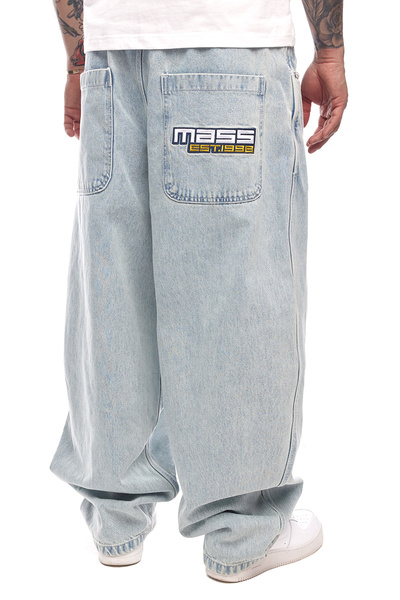 Mass DNM spodnie Jeans Member Extra Baggy Fit - niebieskie