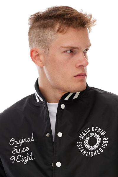 Mass DNM kurtka zimowa Elementary Satin Jacket - czarna