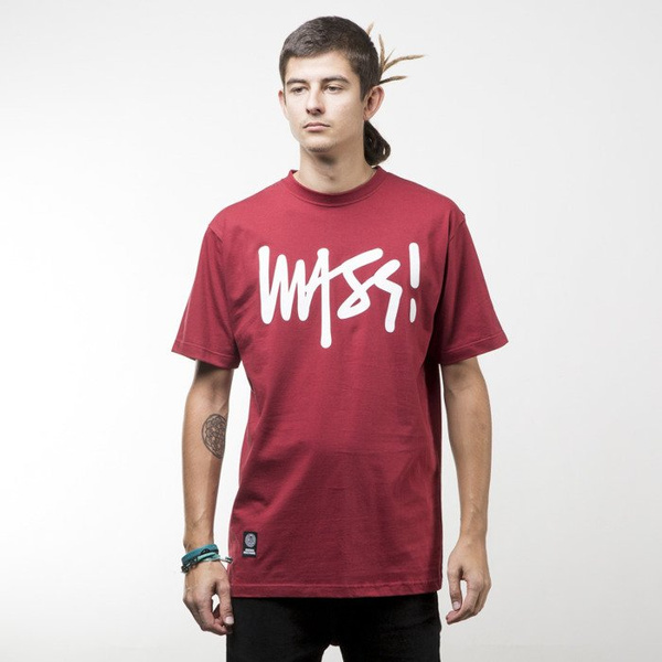 Mass Denim koszulka t-shirt Signature claret
