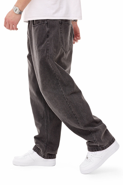 Mass DNM spodnie Jeans Round Two Extra Baggy Fit - sprane czarne