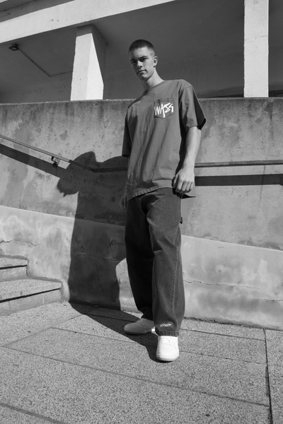 Mass Denim Pocket sign T-shirt oliwkowa