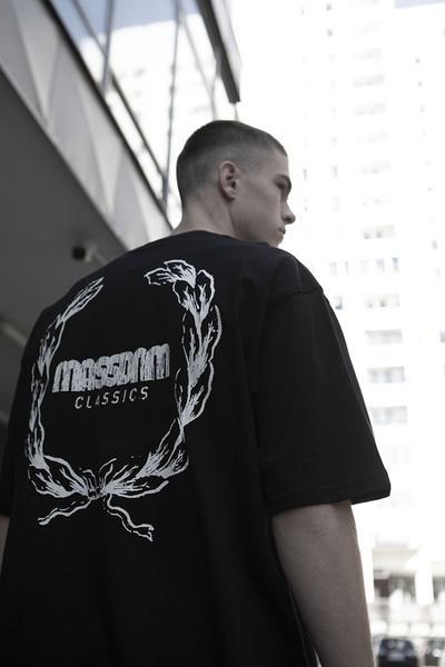 Mass Denim Koszulka Crown T-shirt czarna