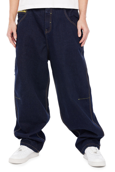 Mass DNM spodnie Jeans Chino Original Baggy Fit - granatowe