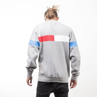 Mass Denim bluza sweatshirt Hello crewneck light heather grey