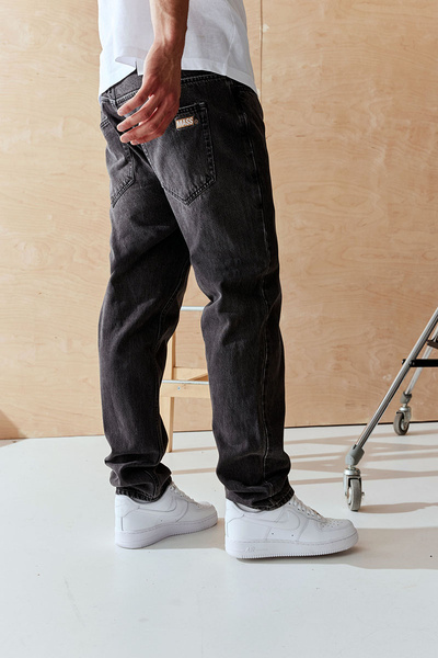 Mass DNM spodnie Box Jeans Relax Fit - czarne