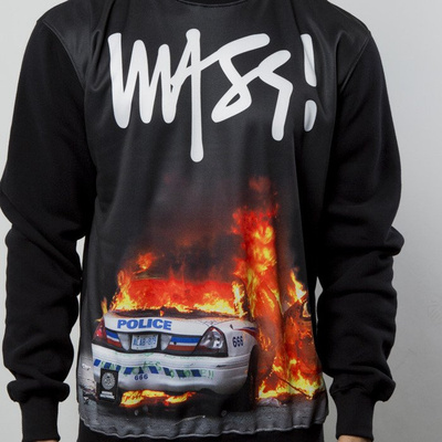 Bluza Mass Denim Sweatshirt Crewneck Burn Bi**h - black