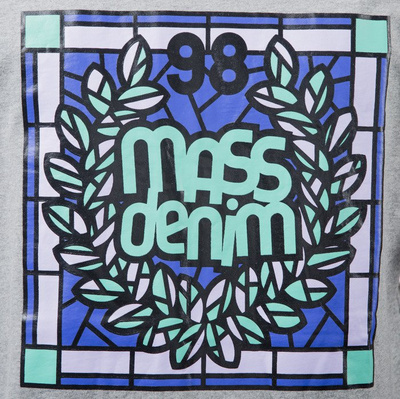 Mass Denim t-shirt koszulka Glassy light heather grey