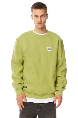 Mass DNM bluza Sweatshirt Patch Crewneck - oliwkowa