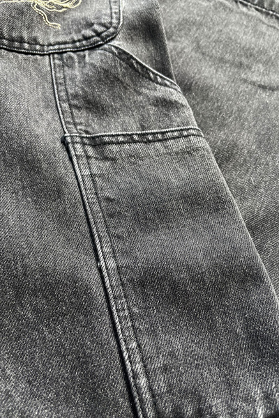 Mass DNM spodnie Crown Jeans Extra baggy Fit - czarne