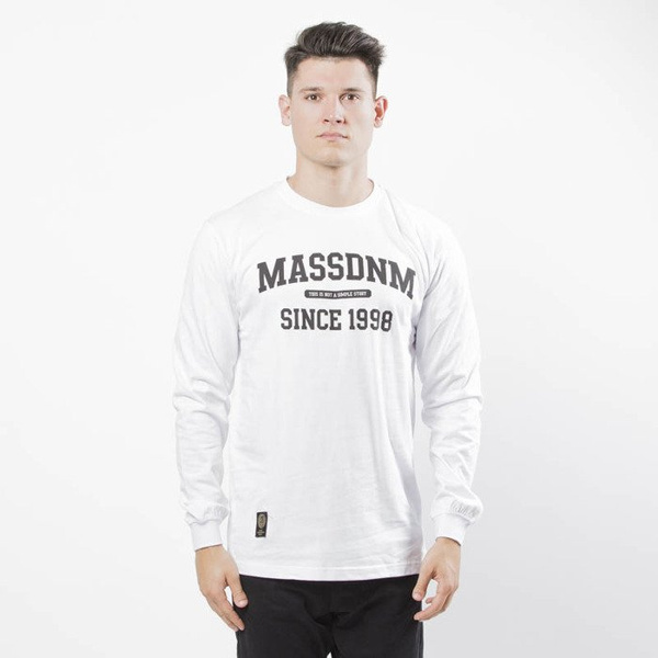 Mass DNM koszulka Campus Longsleeve - white