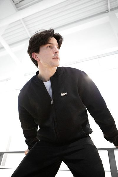 Mass DNM bluza Sweatshirt Signature Patch Baseball - czarna