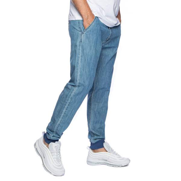 Spodnie Mass Denim Classics Joggers Chino Sneaker Fit - light blue
