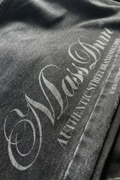 Mass DNM spodnie Authentic Jeans Extra baggy Fit - czarne