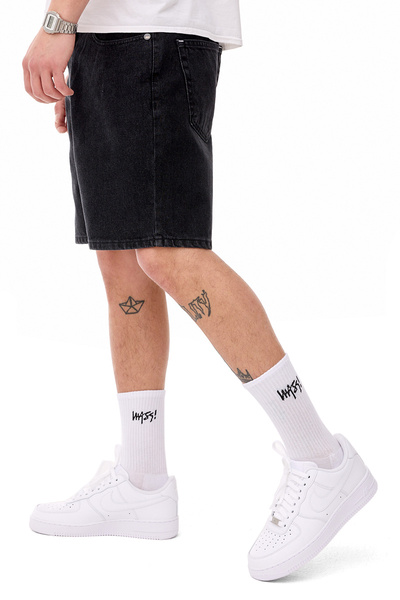 Mass DNM szorty Box Jeans Shorts relax fit - czarne
