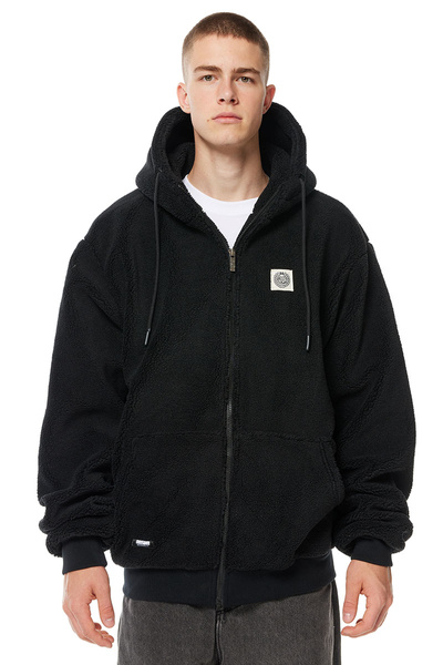 Mass DNM kurtka Patch Teddy Hoody Zip Jacket - czarna