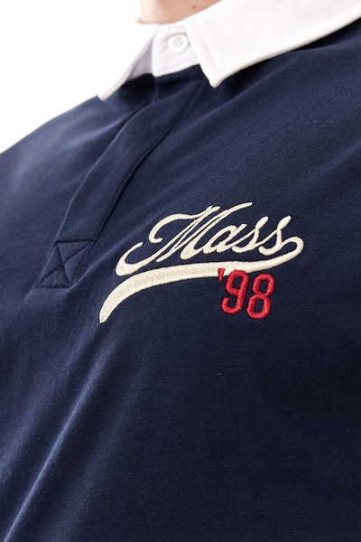 Mass DNM koszulka longsleeve Prospect Polo Longsleeve - granatowa