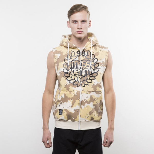 Mass Denim bluza hoody Base Zip Sleeveless desert camo