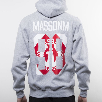 Mass Denim bluza hoody Crest Zip light heather grey