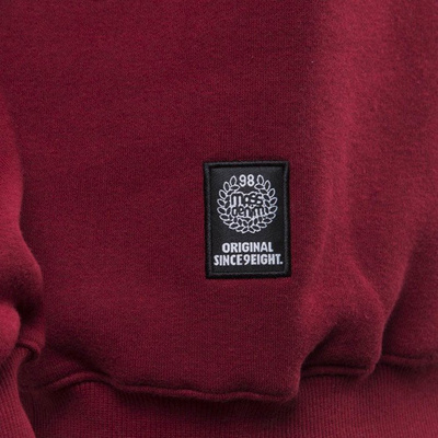 Mass Denim bluza crewneck Signature Handmade claret