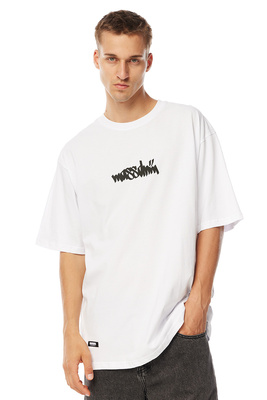 Mass Denim Nostalgia. Angel T-shirt biała