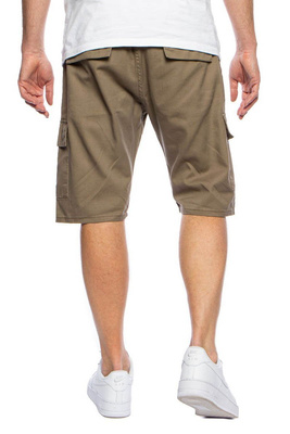 Mass Denim Szorty Cargo Shorts straight fit - beżowe
