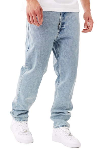 Mass DNM spodnie Box Jeans Relax Fit - jasnoniebieskie