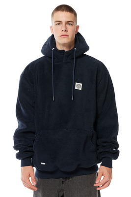 Mass DNM kurtka Patch Teddy Hoody Jacket - granatowa