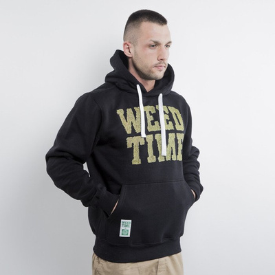 Mass Denim bluza hoody Weed Time black