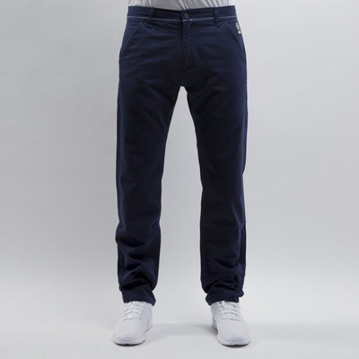 Mass Denim spodnie chino Base straight fit navy
