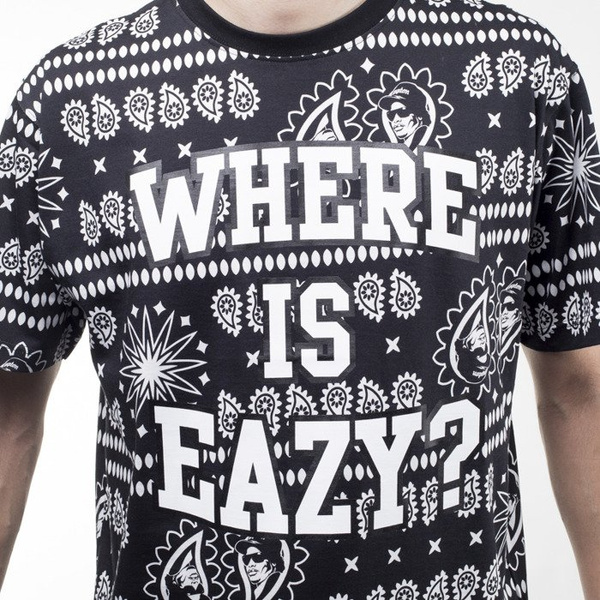 Mass Denim koszulka t-shirt Where is Eazy black