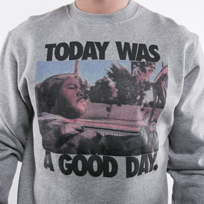 Mass Denim bluza crewneck Today light heather grey