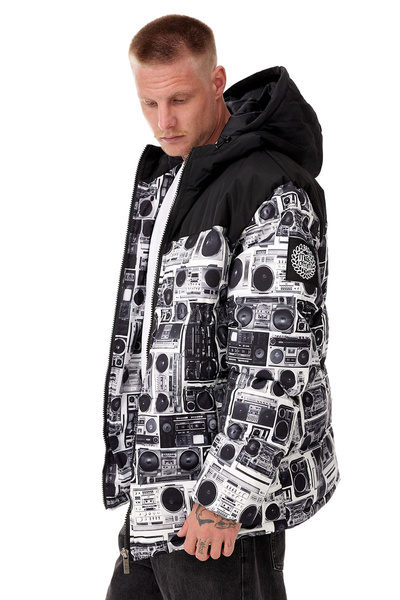 Mass DNM kurtka zimowa Jacket Empire Hoody - szara