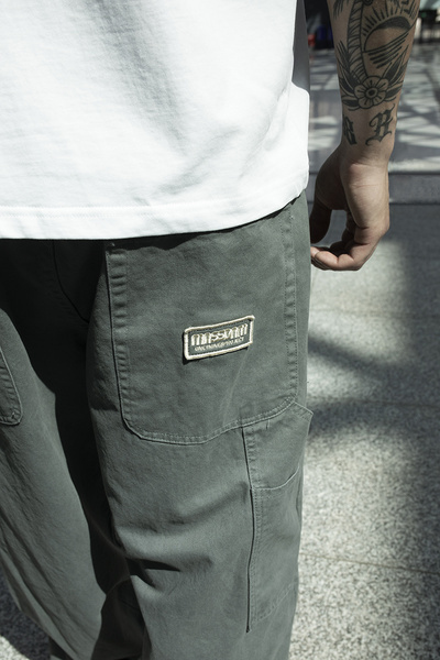 Mass DNM spodnie Pants Worker Extra Baggy Fit - szare