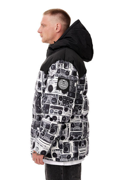 Mass DNM kurtka zimowa Jacket Empire Hoody - szara