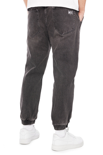 Mass DNM spodnie Joggers Jeans Signature 2.0 Tapered Fit - czarne