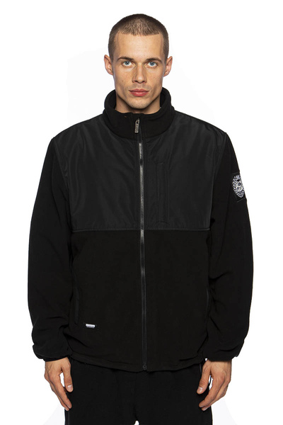 Kurtka polarowa Mass Denim Berg Polar Fleece - czarna