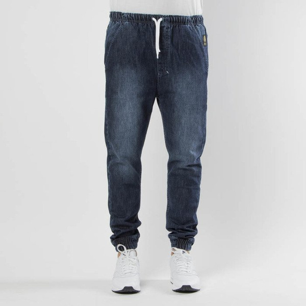 Mass DNM spodnie Original Joggers Jeans Trap Fit - dark blue